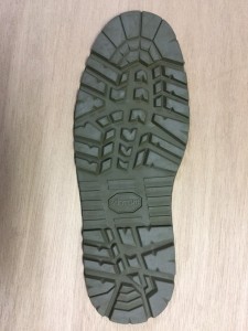 少し珍しい緑のソール。ビブラム製。