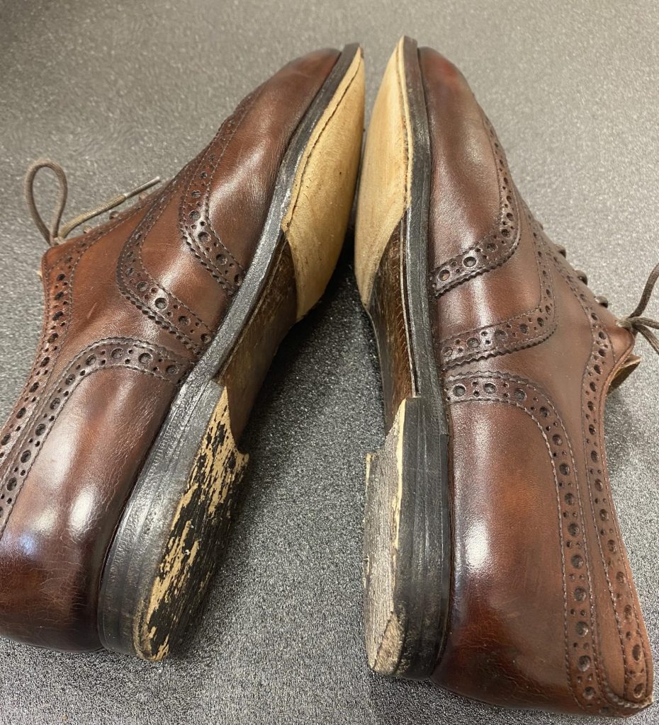 紳士靴　靴底修理
