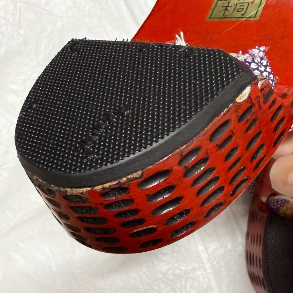 下駄のソール交換　修理後