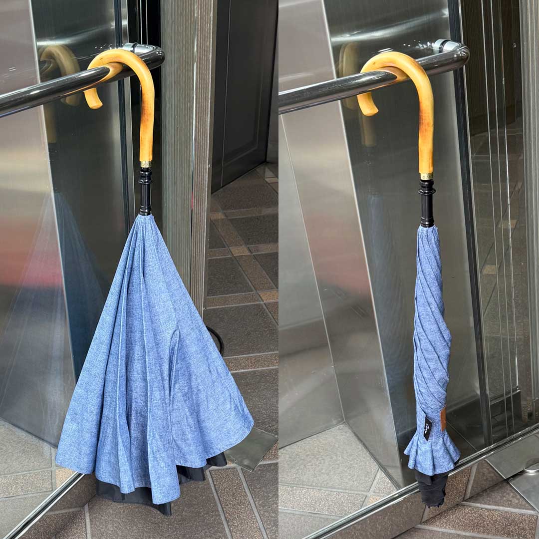 逆さ傘の骨交換修理